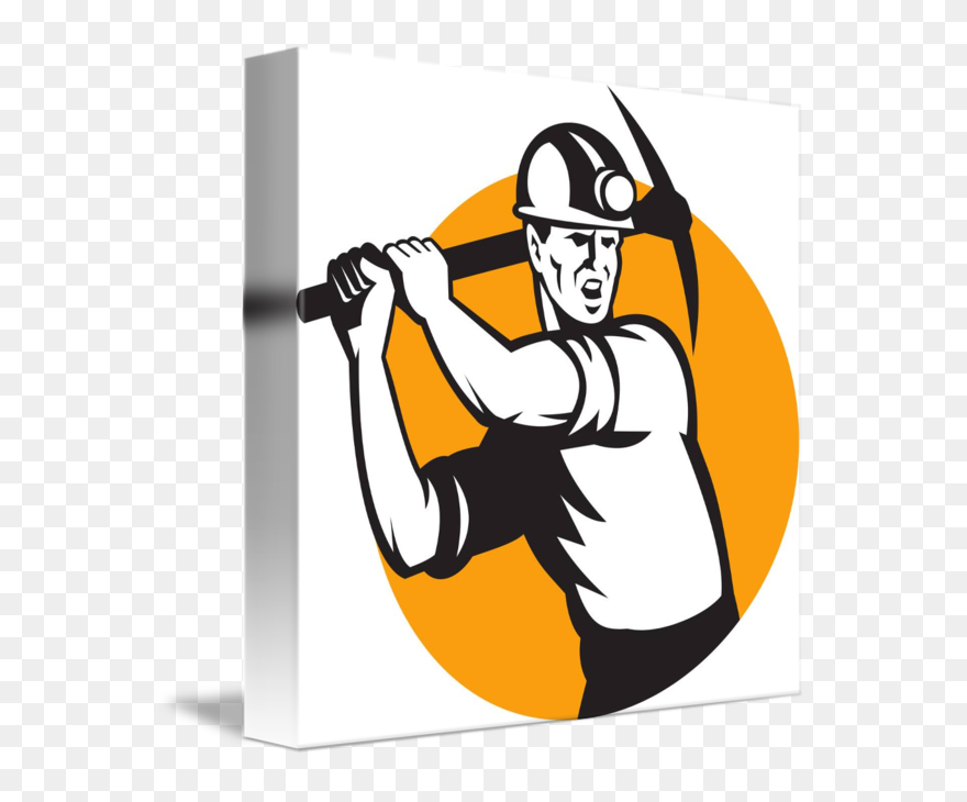 Pick Clipart Miner - Bitcoin Mining Logo - Png Download