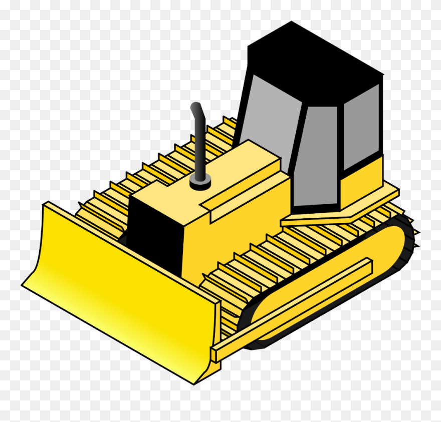 Bulldozer Clipart Svg - Bulldozer Isometric - Png Download