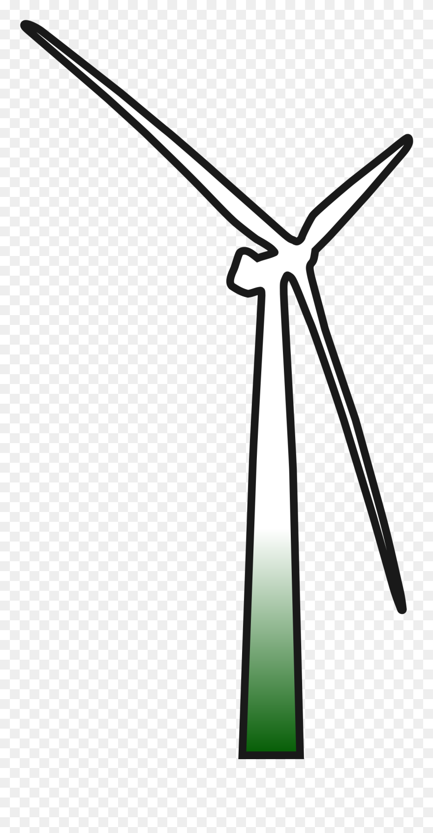 Onlinelabels Clip Art - Transparent Wind Turbine Clipart - Png Download