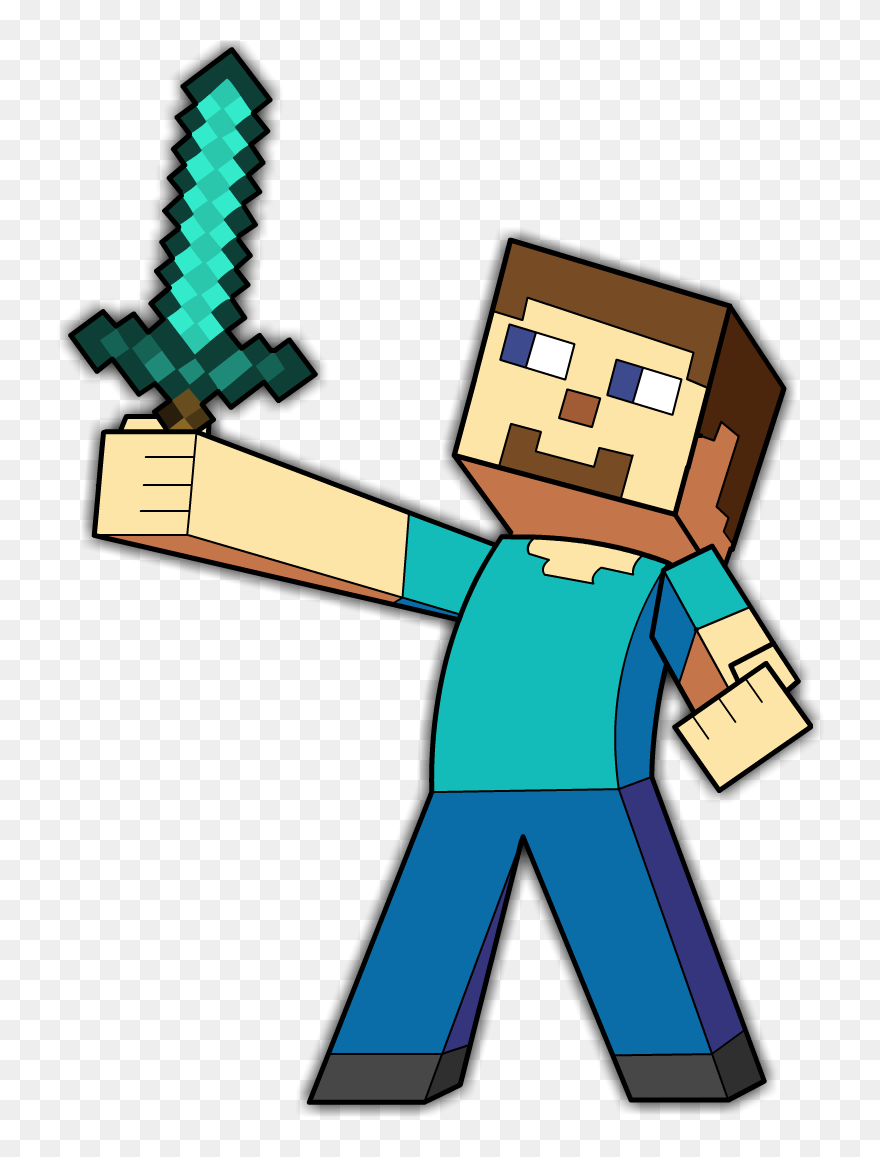 Minecraft Steve By Theiyoume On Newgrounds - Minecraft Steve Hd Png Clipart