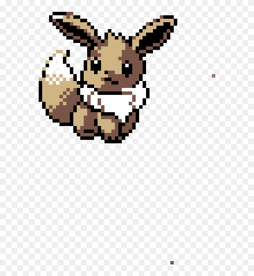 Pixel Art Minecraft Skiny , Png Download - Shiny Eevee Pixel Art Clipart