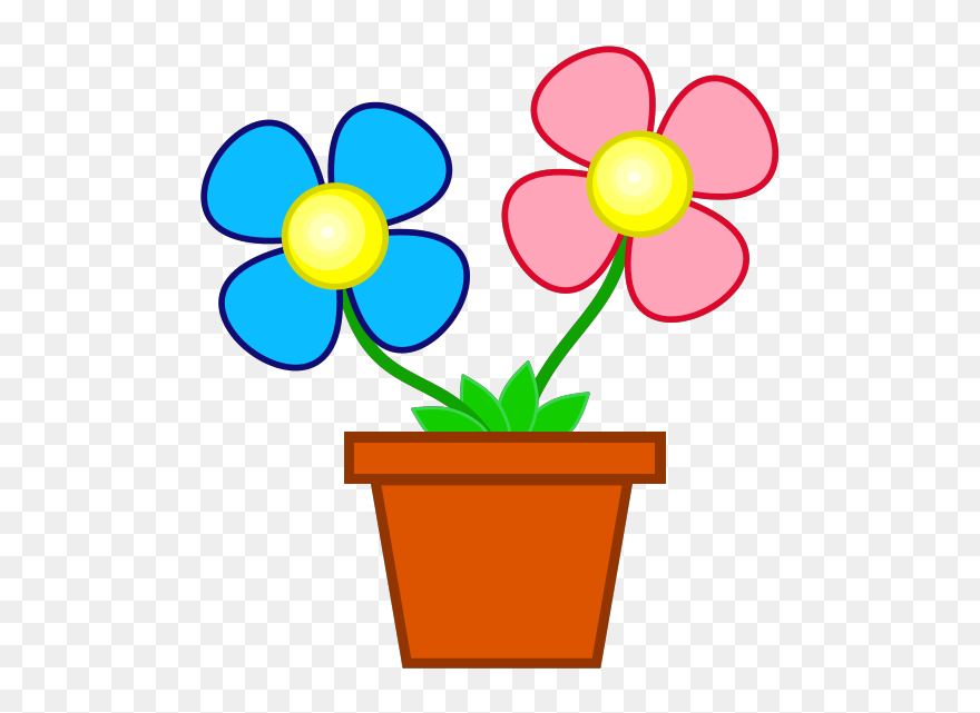 Flowerpot With Soil Svg Clip Arts - Flower Pot Clipart - Png Download