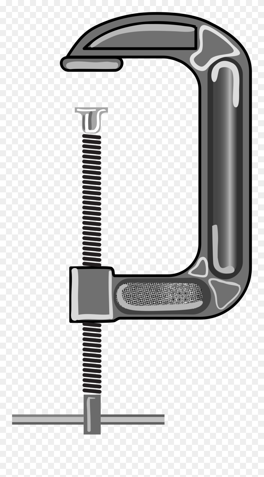 Transparent Screw Clipart - C Clamp Png