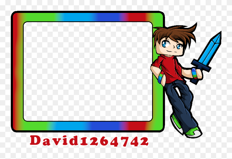 Minecraft Clipart Border, Minecraft Border Transparent - Minecraft Facecam Border Png
