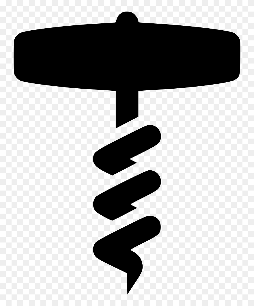 Transparent Screw Png - Corkscrew Icon Png Clipart