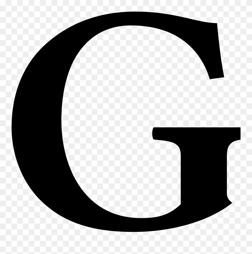 G Letter - Letter G Transparent Clipart