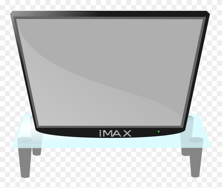 Microwave Clip Art - Cartoon Big Screen Hd - Png Download