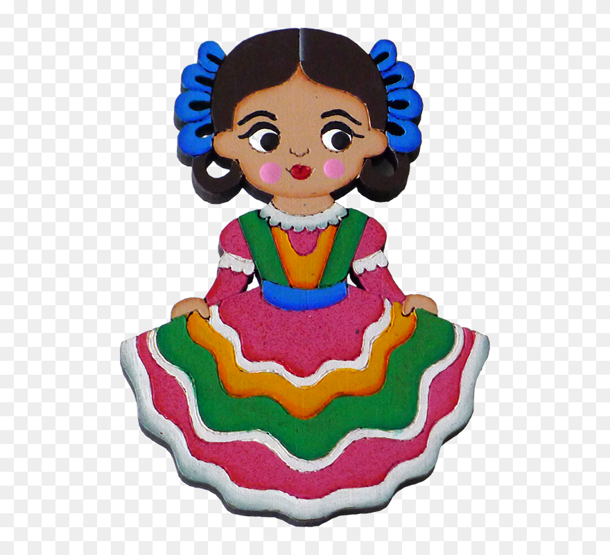 National Dress Clipart Mexico - Mexican Dress Clip Art - Png Download