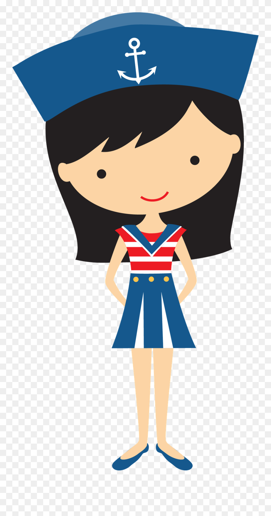 Sailor Clipart - Girl Sailor Clipart - Png Download