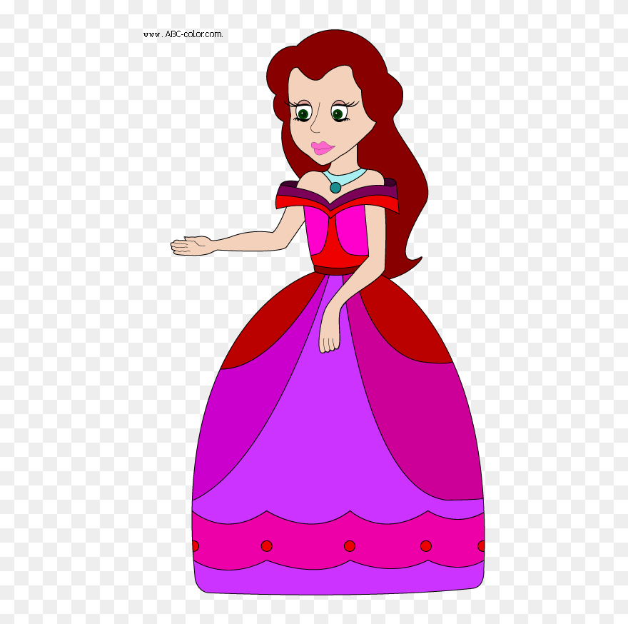 Dress Clipart Pretty Dress - Dibujo De Una Bella Dama - Png Download