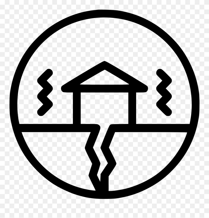 Transparent Earthquake Clipart - Natural Disaster Icon Png