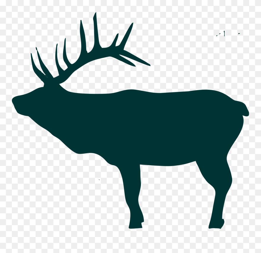 Deer Antlers Silhouette Png - Deer Clipart