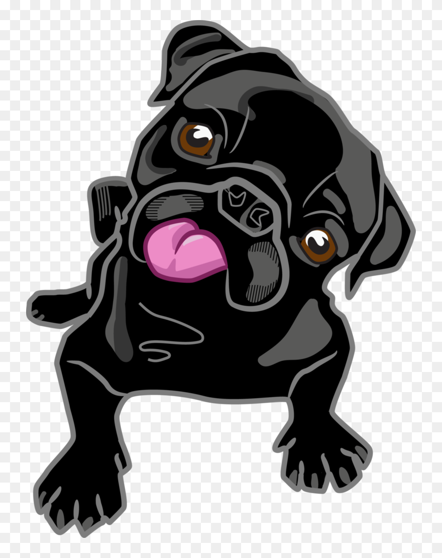 Transparent Pug Clipart - Pug Clip Art Png