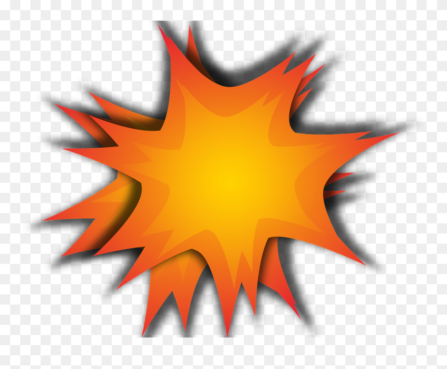 Explosion Clip Art - Bomb Explosion Cartoon Png Transparent Png