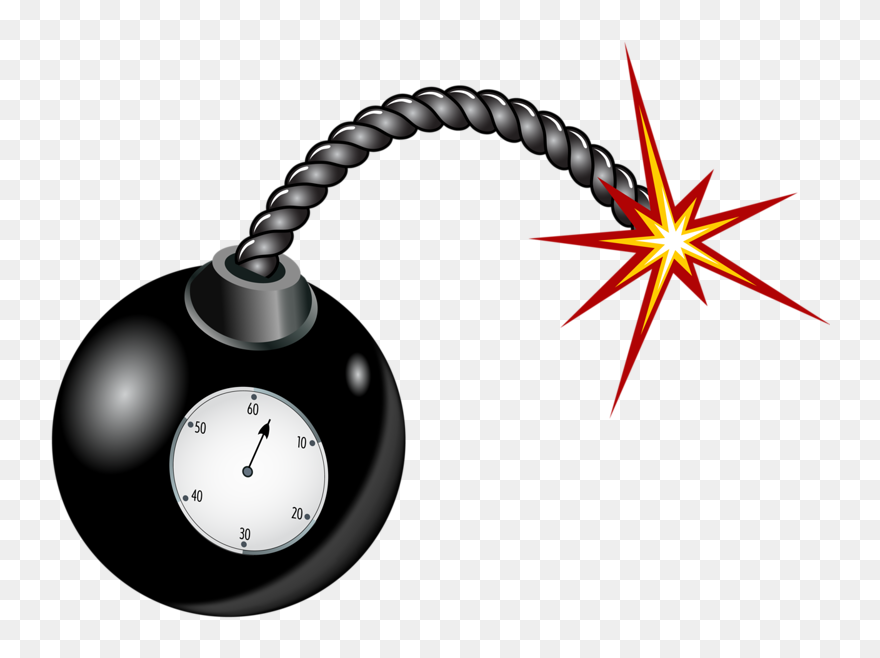 Bomb Land Mine Clip - Bomb Icon - Png Download