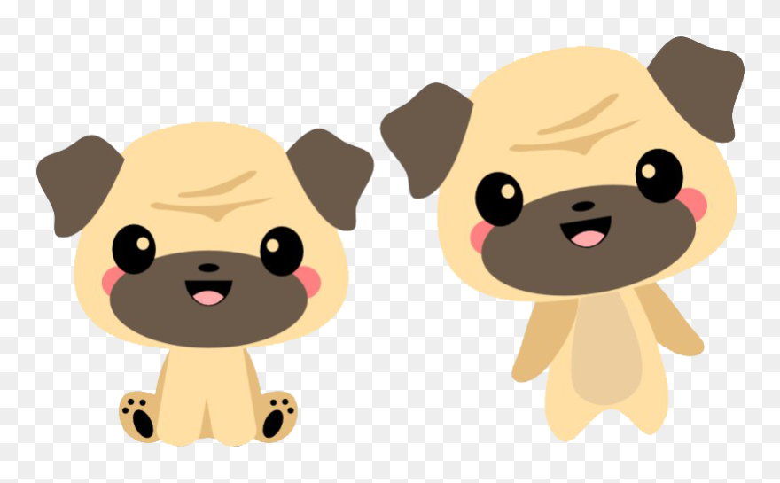 Kawaii Pug Png Pic - Png Pug Kawaii Clipart