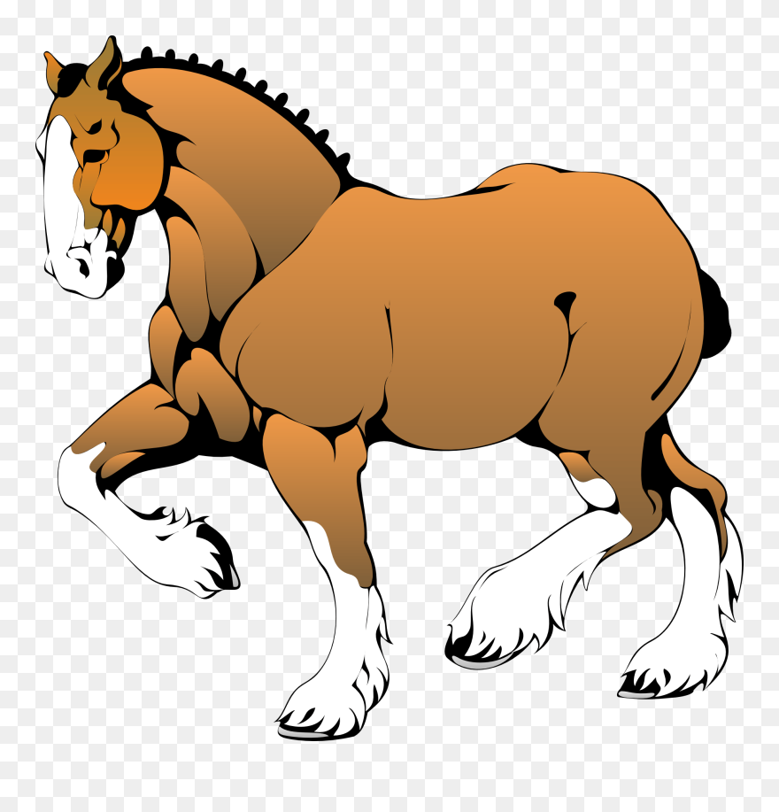 Horse Graphics - Muscular Horse Clipart - Png Download