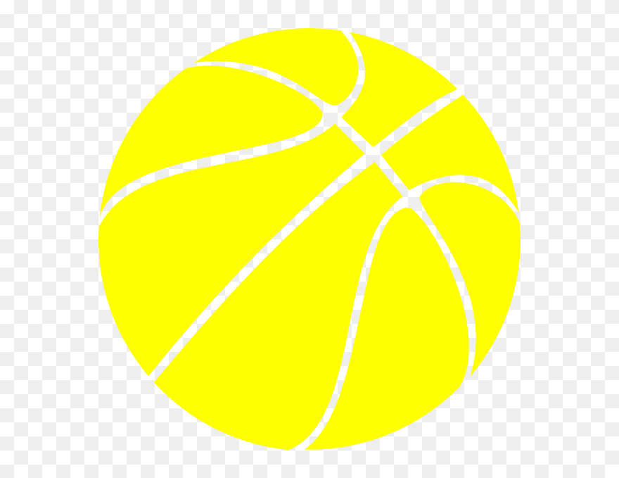 Yellow Basketball, Basketball, Btw Basketball Clip - Basketball Clip Art Yellow - Png Download