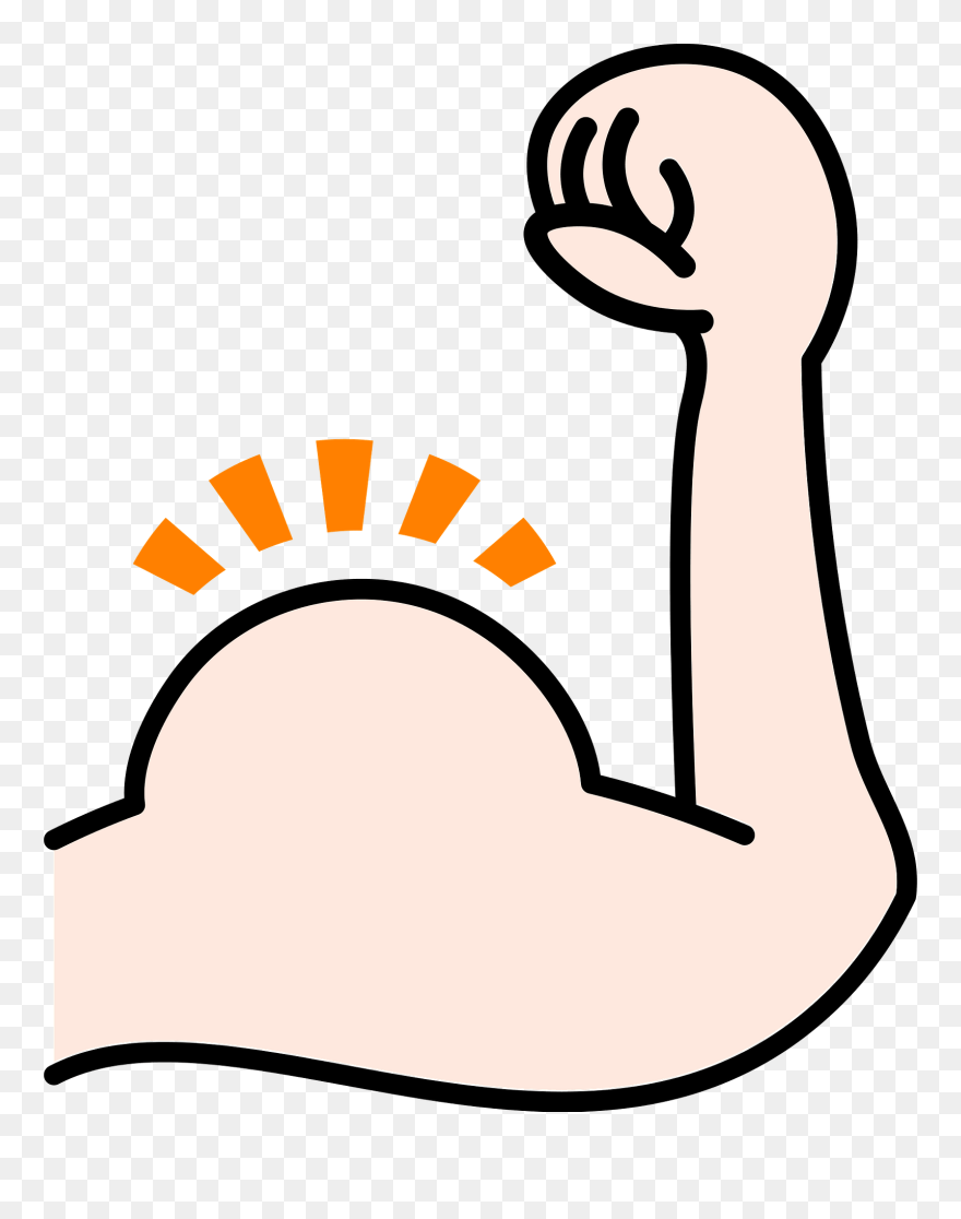 Biceps Muscle Clipart - マッチョ の 腕 イラスト - Png Download