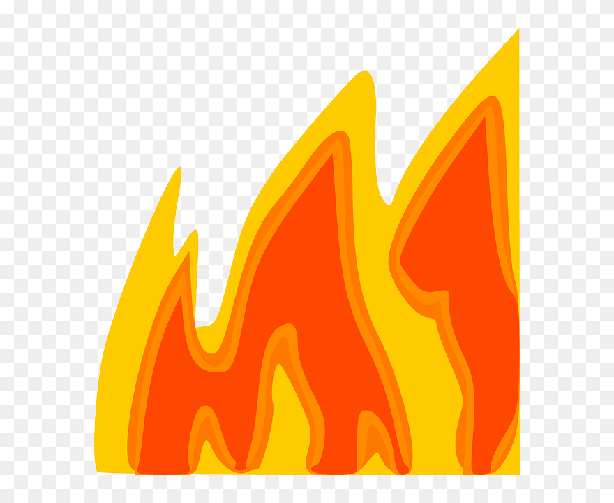 Flames 3 Clip Art - Flames Clip Art - Png Download
