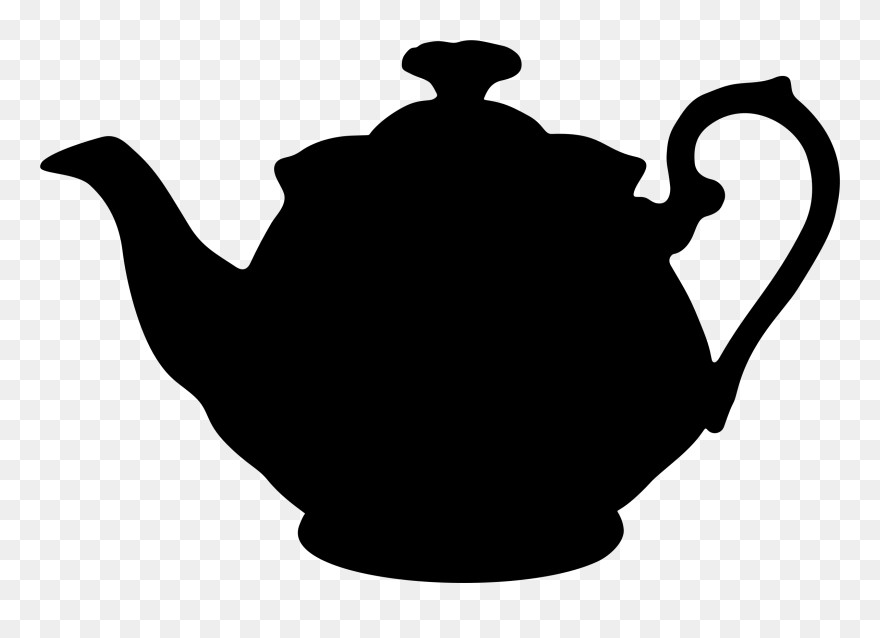 Teapot Silhouette Drink - Teapot Silhouette Clipart