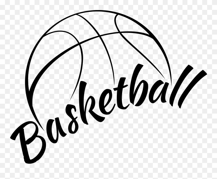 Basketball Tickets Black And White Clipart Clip Art - Black And White Basketball Clip Art - Png Download