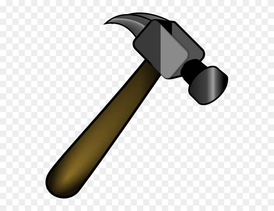 Hammer Clip Art At Clker - Transparent Background Hammer Clipart - Png Download