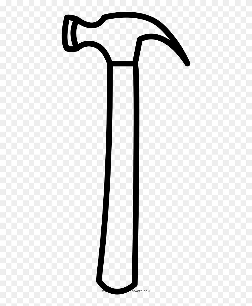 Transparent Hammer Clip Art Black And White - Png Download