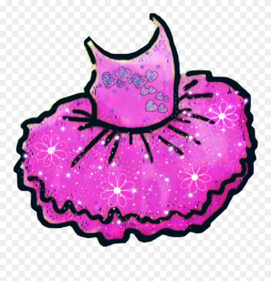 Tutu Clipart Purple Tutu, Tutu Purple Tutu Transparent - Pink Sparkly Dress Clip Art - Png Download