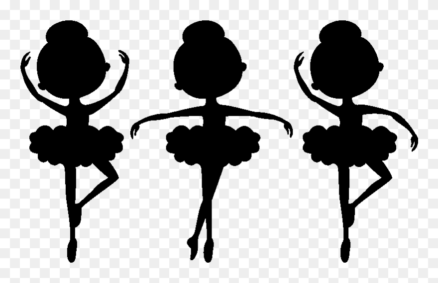 Silhouette Ballet Dancer Clip Art - Png Download