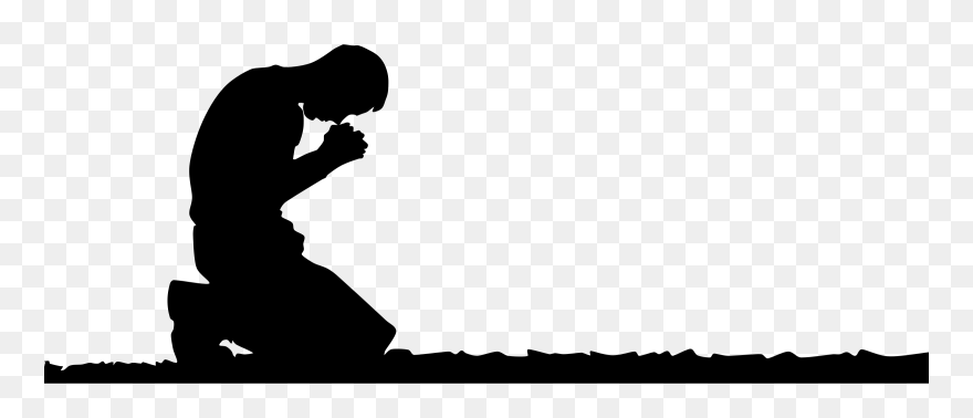 Man Praying Silhouette Png Clipart