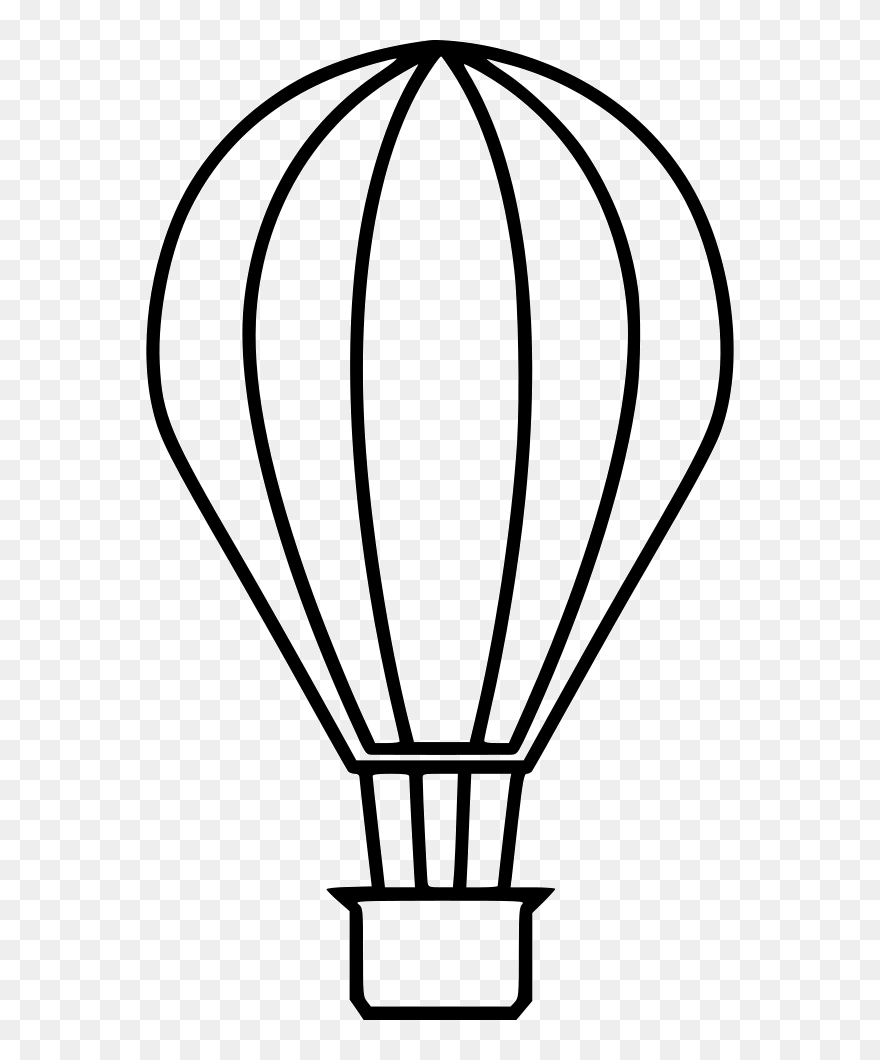 Hot Air Balloon Svg Png Icon Free Download - White Hot Air Balloon Clip Art Transparent Png
