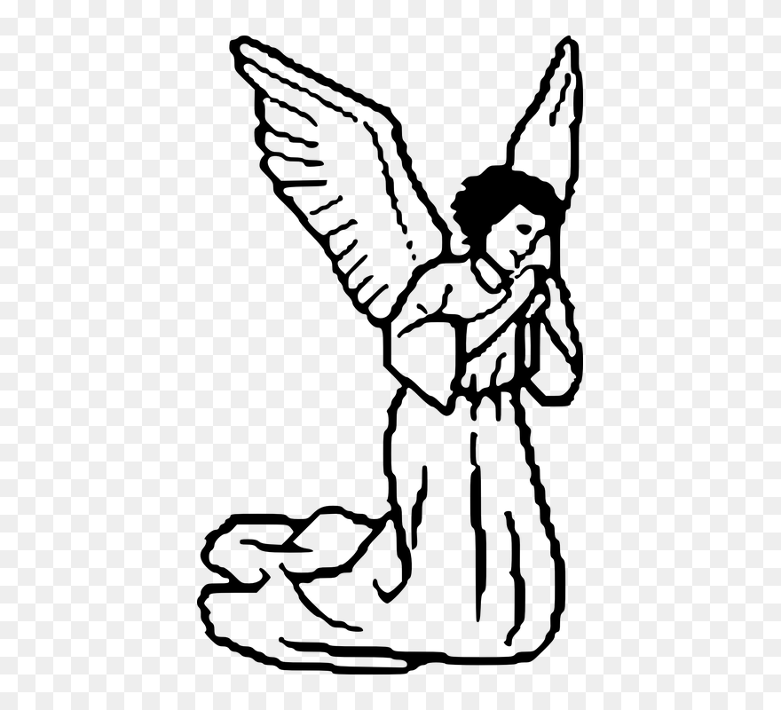 Prayer Angel Cliparts - Angel Clip Art - Png Download