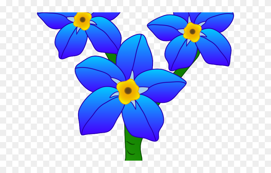 Forget Me Not Cartoon Clipart