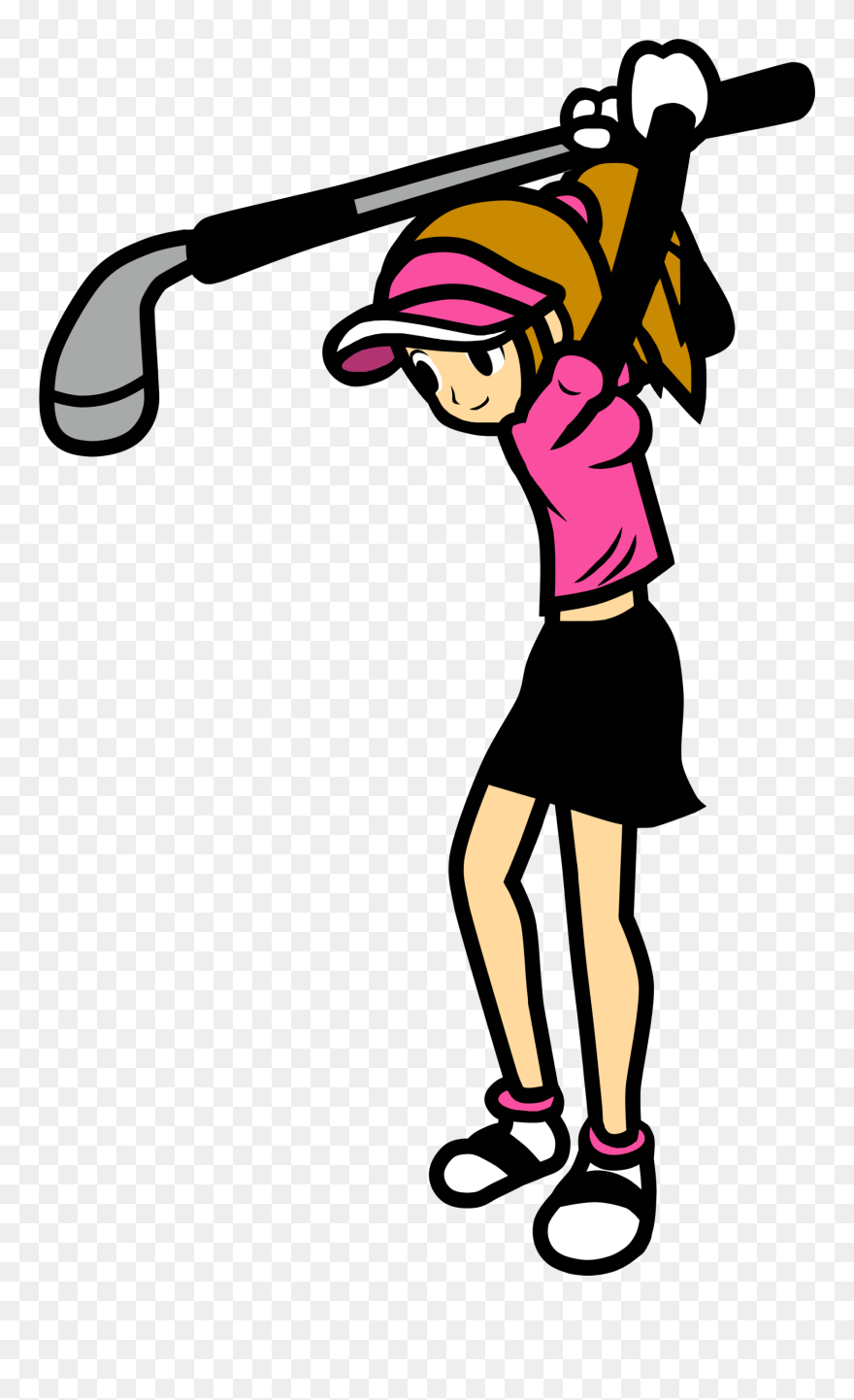 Rhythm Heaven Fever Rhythm Heaven Megamix Rhythm Tengoku - Clip Art Lady Golfer - Png Download