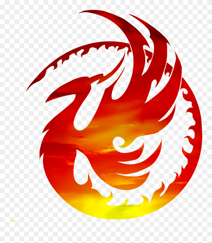 Phoenix Png Transparent - Phoenix Fire Logo Png Clipart