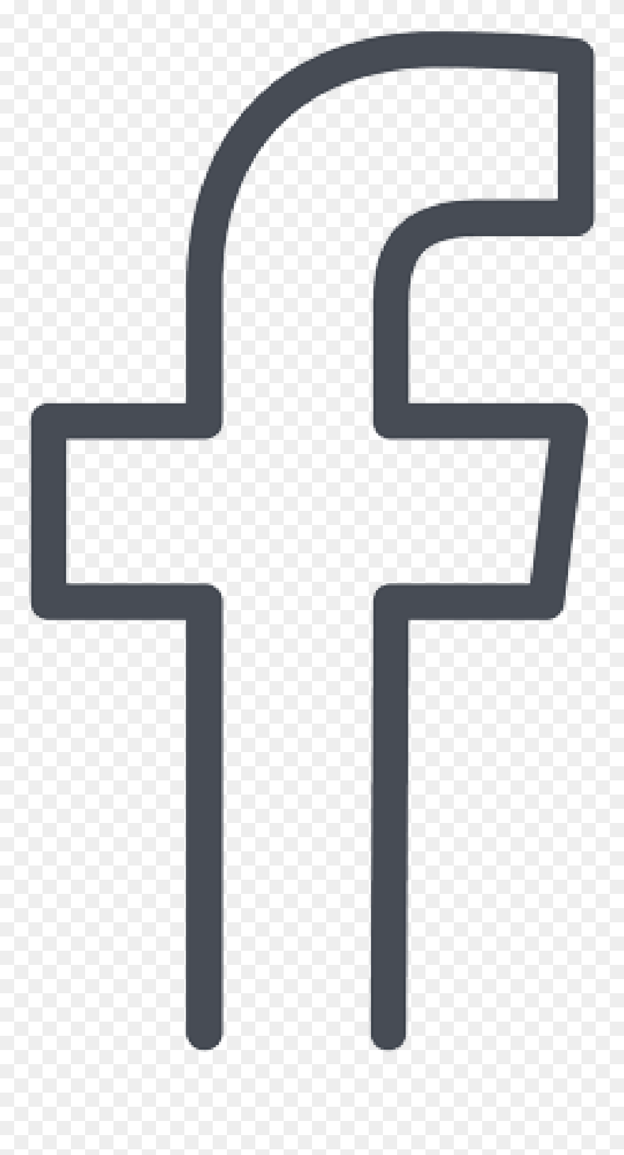 Facebook Icon Emoji, Art Projects, Art Designs, Emojis - Facebook Logo Outline Clipart