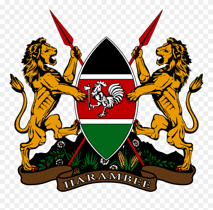 Kenya Coat Of Arms Logo Png Clipart