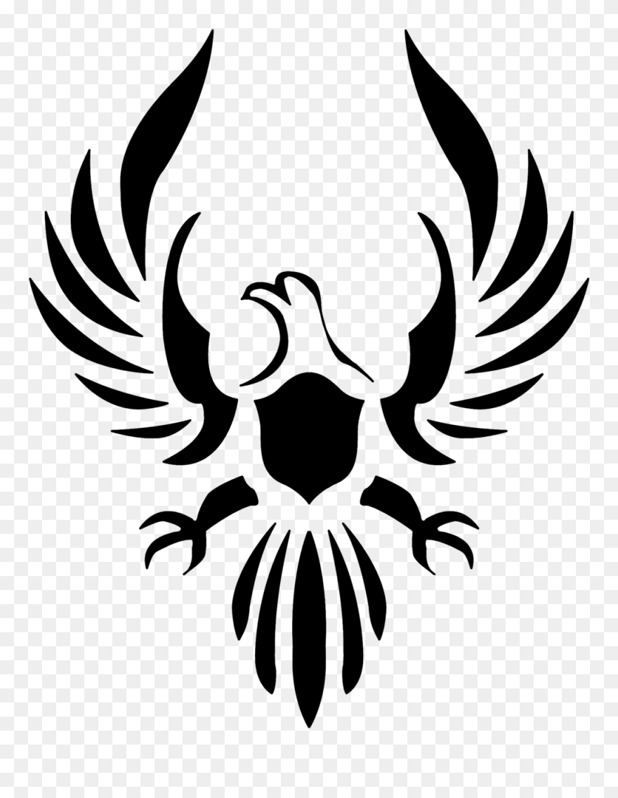 Phoenix Stencil Visual Arts - Stencil Art Of Animal Clipart