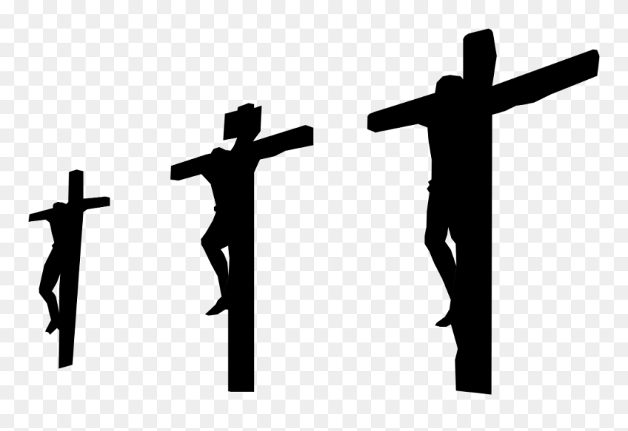 Three Cross Silhouette Png Clipart