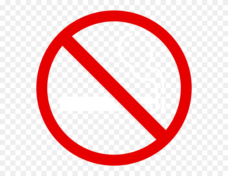 Transparent No Smoking Sign - No Smoking Red Circle Clipart