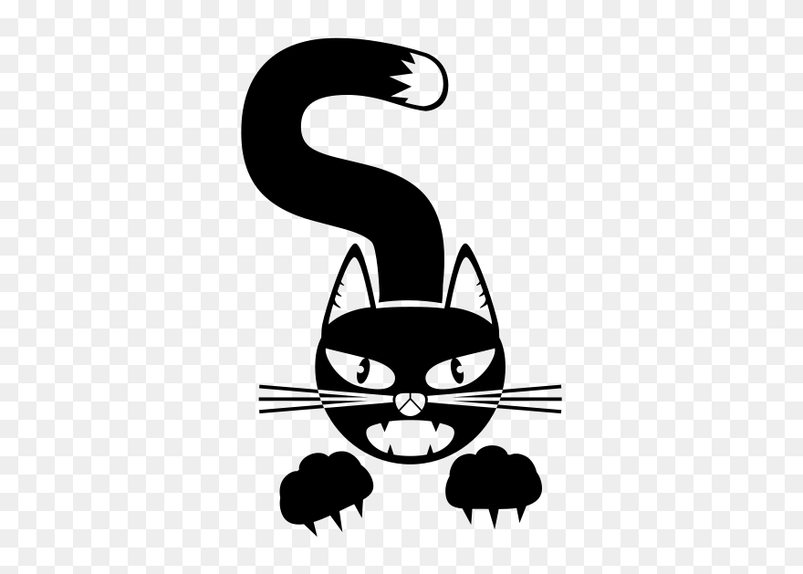Furious Cat - Clip Art - Png Download
