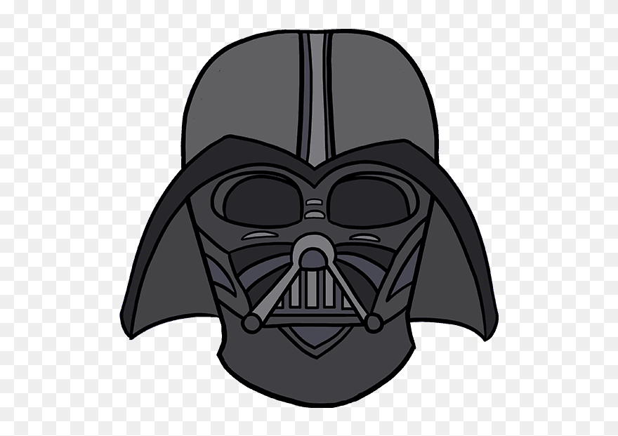 Anakin Skywalker Star Wars - Cartoon Drawing Darth Vader Clipart