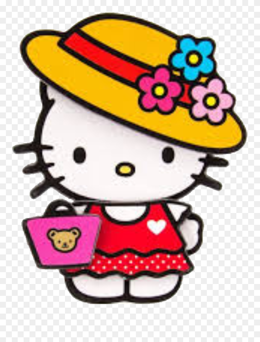 Hello Kitty Gold Love Pendant Clipart