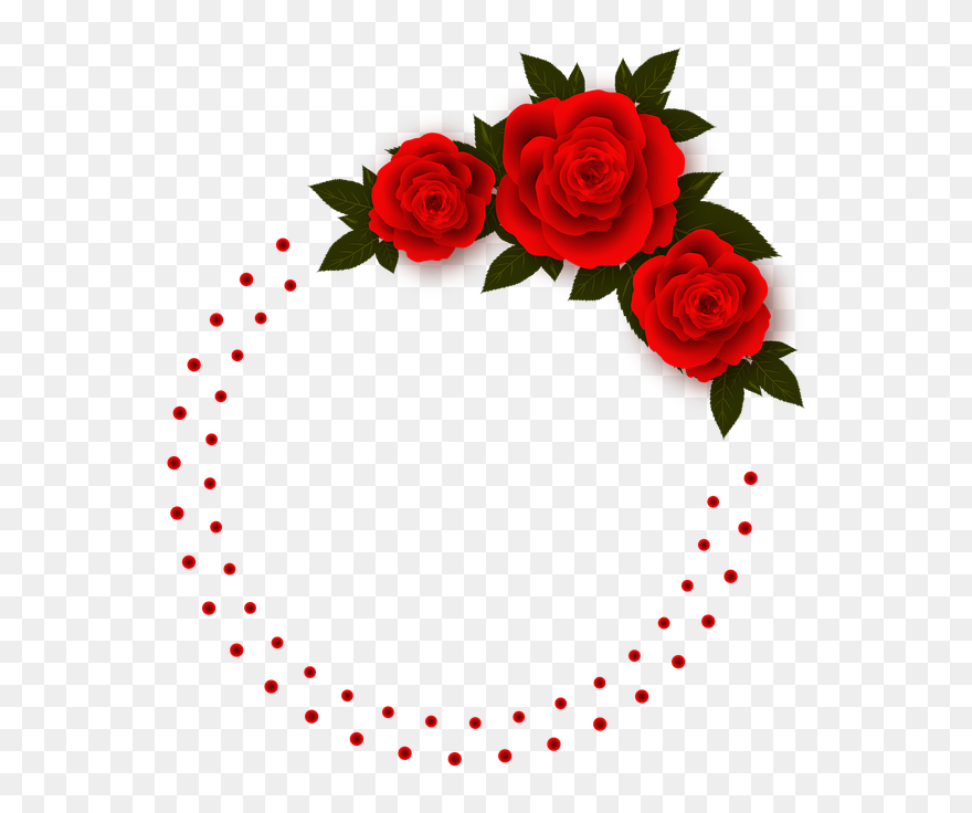 Flower Frame Clipart 28, Buy Clip Art - Flower Rose Border Design - Png Download