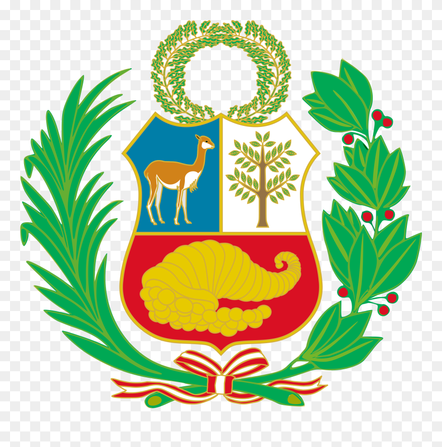 File Escudo De Armas - Peru Flag Symbol Clipart