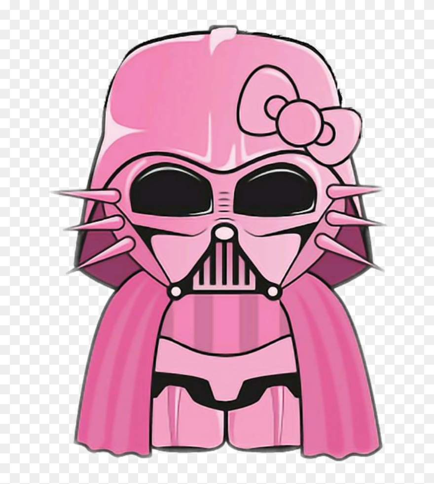 #freetoedit #pink #hellokitty #star Wars Darkside - Hello Kitty Darth Vader Clipart
