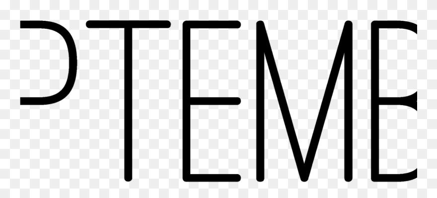 Transparent September Clip Art - Word September - Png Download