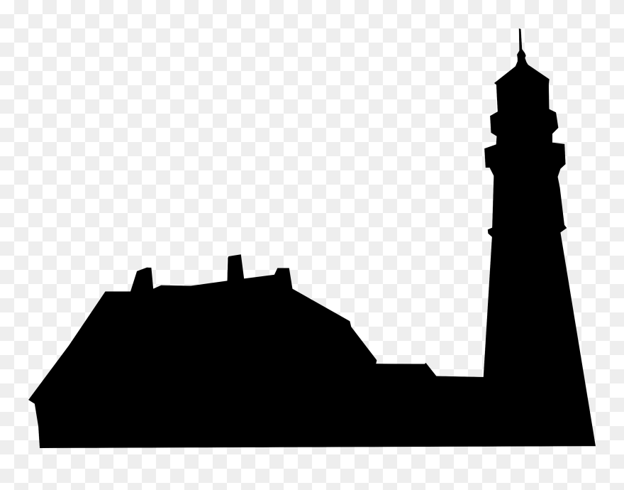 Drawing Lighthouse Silhouette Transparent & Png Clipart - Portland Head Light Clip Art