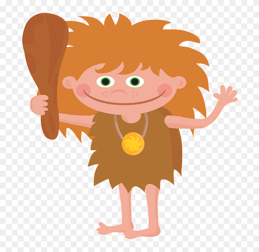 Caveboy Clipart - Personajes De La Prehistoria - Png Download